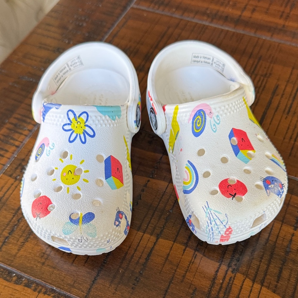 Cute Kids Crocs with Colorful Prints